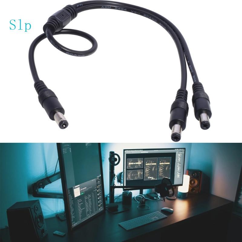 Slp Y Splitter Alimentação 20AWG 5 5x2 1mm Para Divisor Fonte Câmera Barra Luz LED