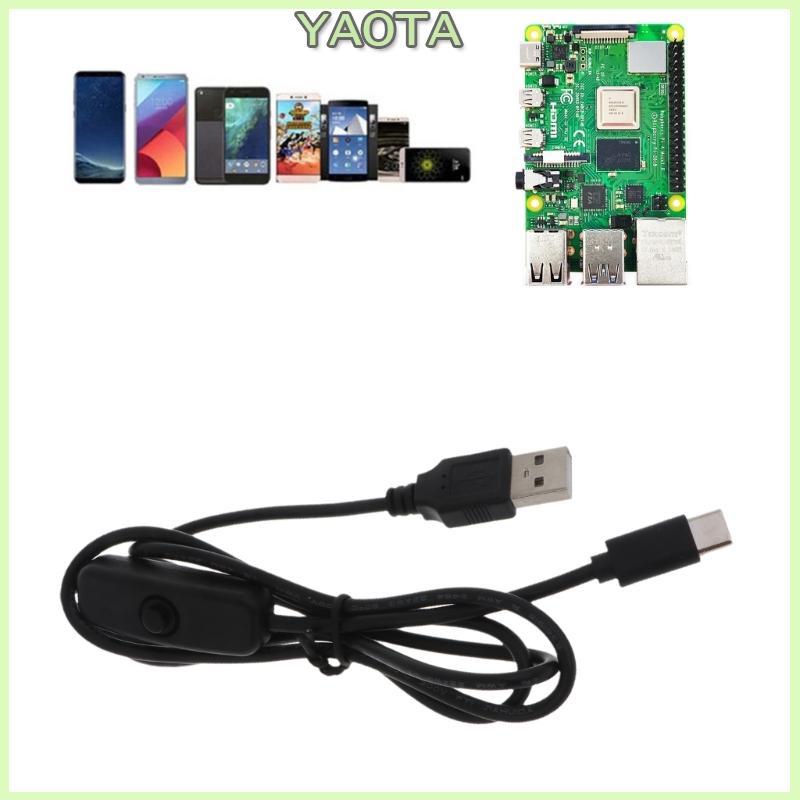 Extensão USB Yao Interruptor ON A Para C Suporta DataSync LED