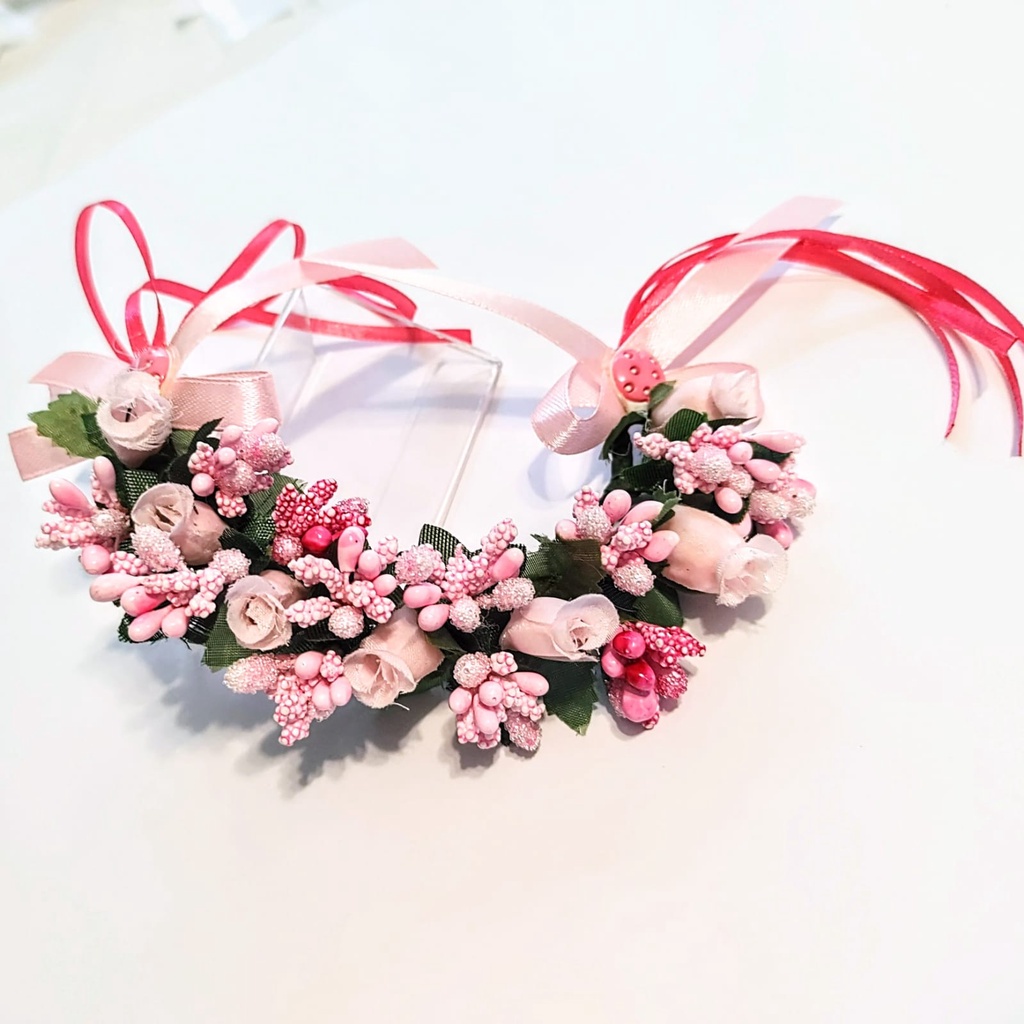 Porta Coque Ballet Dança Arranjo Guirlanda para Coque Floristas e Daminhas - R117C