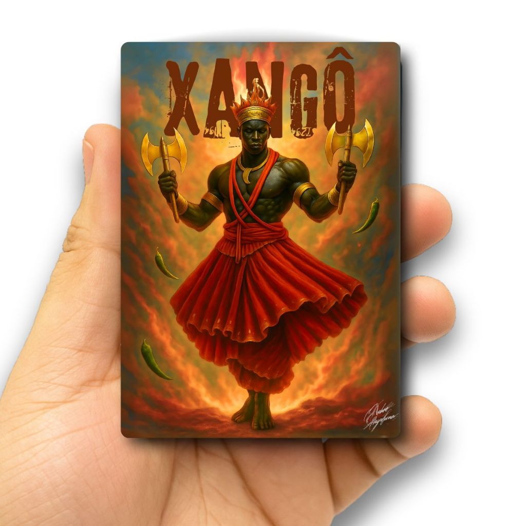 Quadro Decorativo Orixá - Oxum, Oxóssi, Xangô,  Umbanda/Candomblé - Escolha 30 Obras! Mini 5cm x 7cm