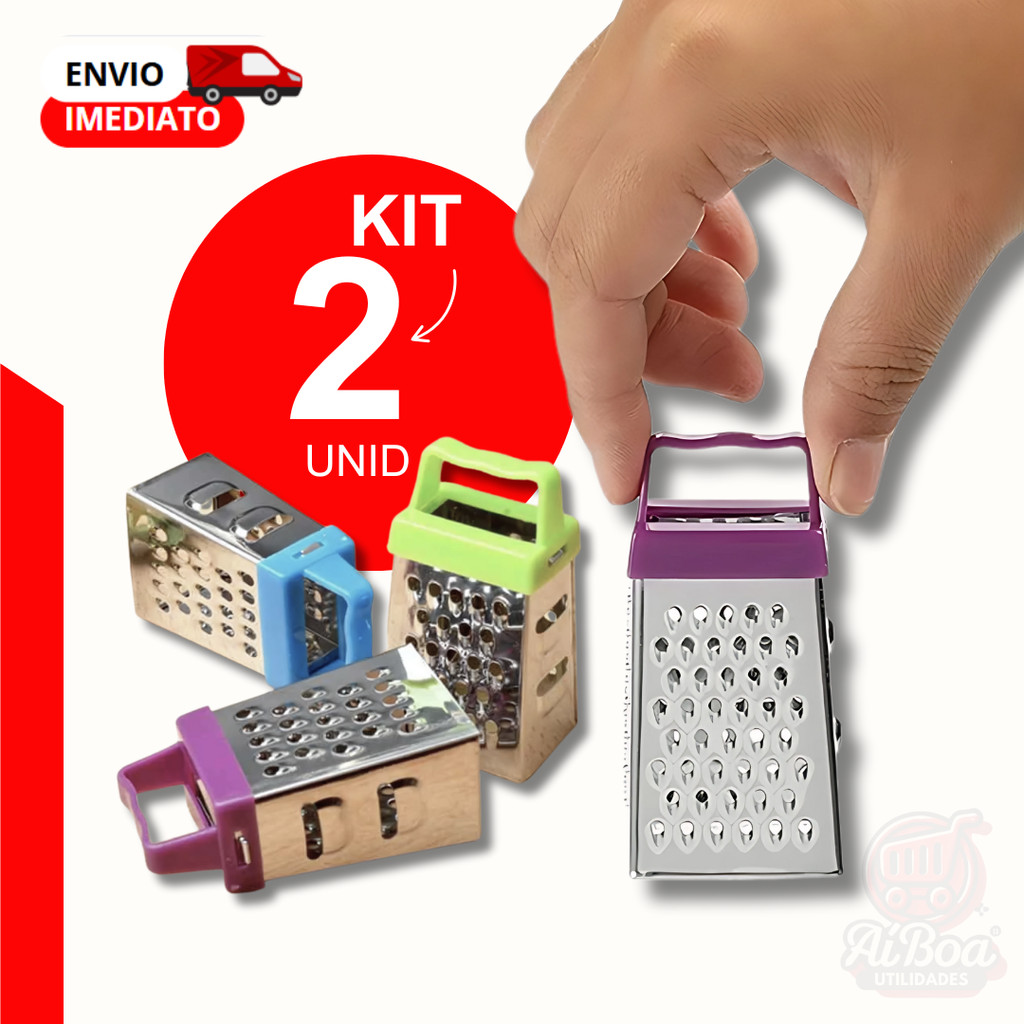Mini Ralador 7cm Aço Inox Utensílio de Cozinha Prático para Uso Diário Lembrancinha Kits