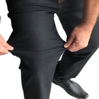 Calça Jeans Premium Azul Escuro Ótima Qualidade para Trabalho Básica Envio Imediato