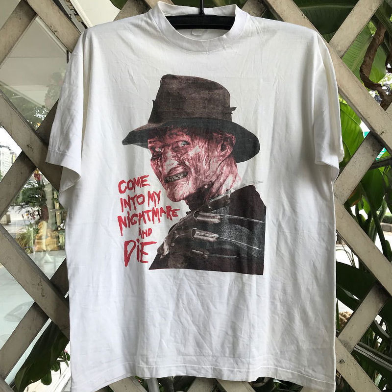 Dreamland Killer Ghost Street Movie Merchandise Classic Street Wear Impresso de manga curta American High Street vintage