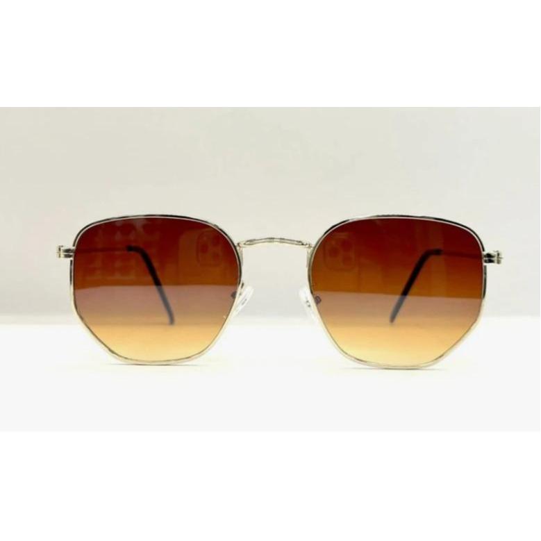 LUXE Óculos De Sol Hexagonais Feminina Classic Masculino Metal HIGH QUALITY