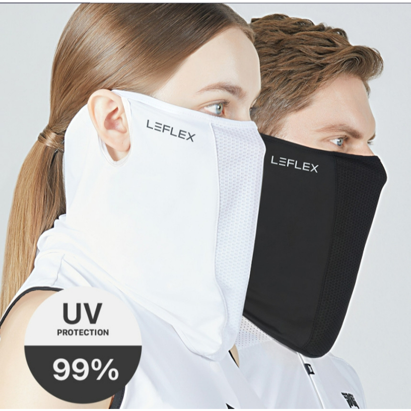 LeFlex Máscara De Golfe Com Proteção UV , Guarda-Sol Facial , Feminino , Masculino , Legal , Premium , Tamanho Livre , 3 Cores (Preto , Branco , Pele)
