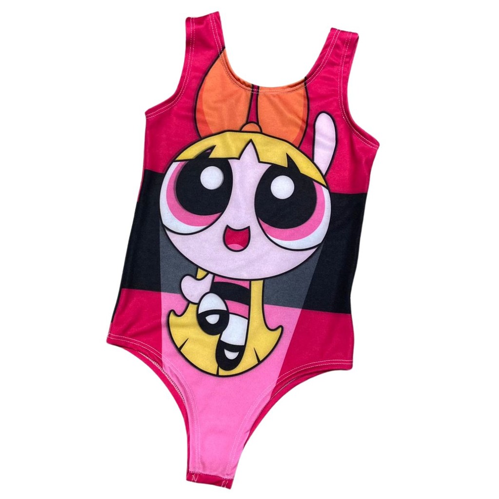 Body Collant  Infantil Estampa Meninas Super Poderosas