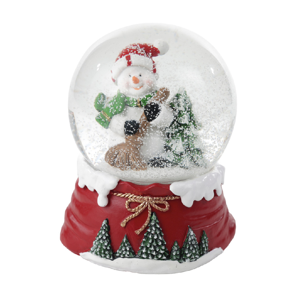 Globo de natal boneco de neve 14,5cm enfeite decorativo colorido