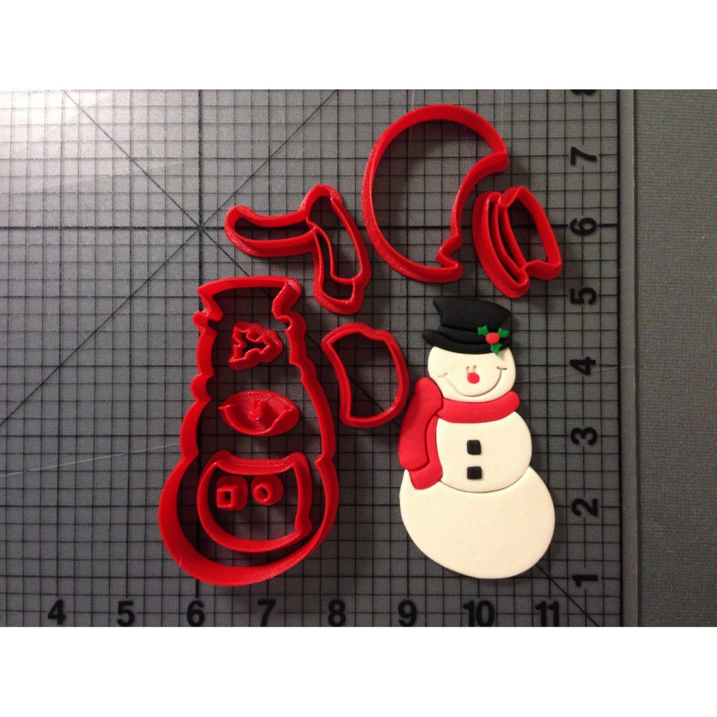 Cortador  Boneco De Neve Criarte 3d 4,5cm