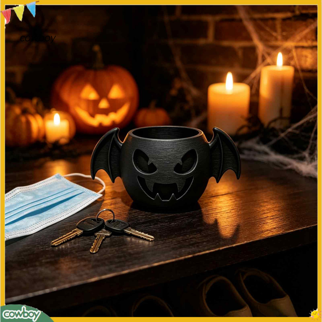3d Printed Devil Bat Flower Pot Halloween Succulent Planter with Detailed Wings Home Office Desk Ornament Unique Decorat