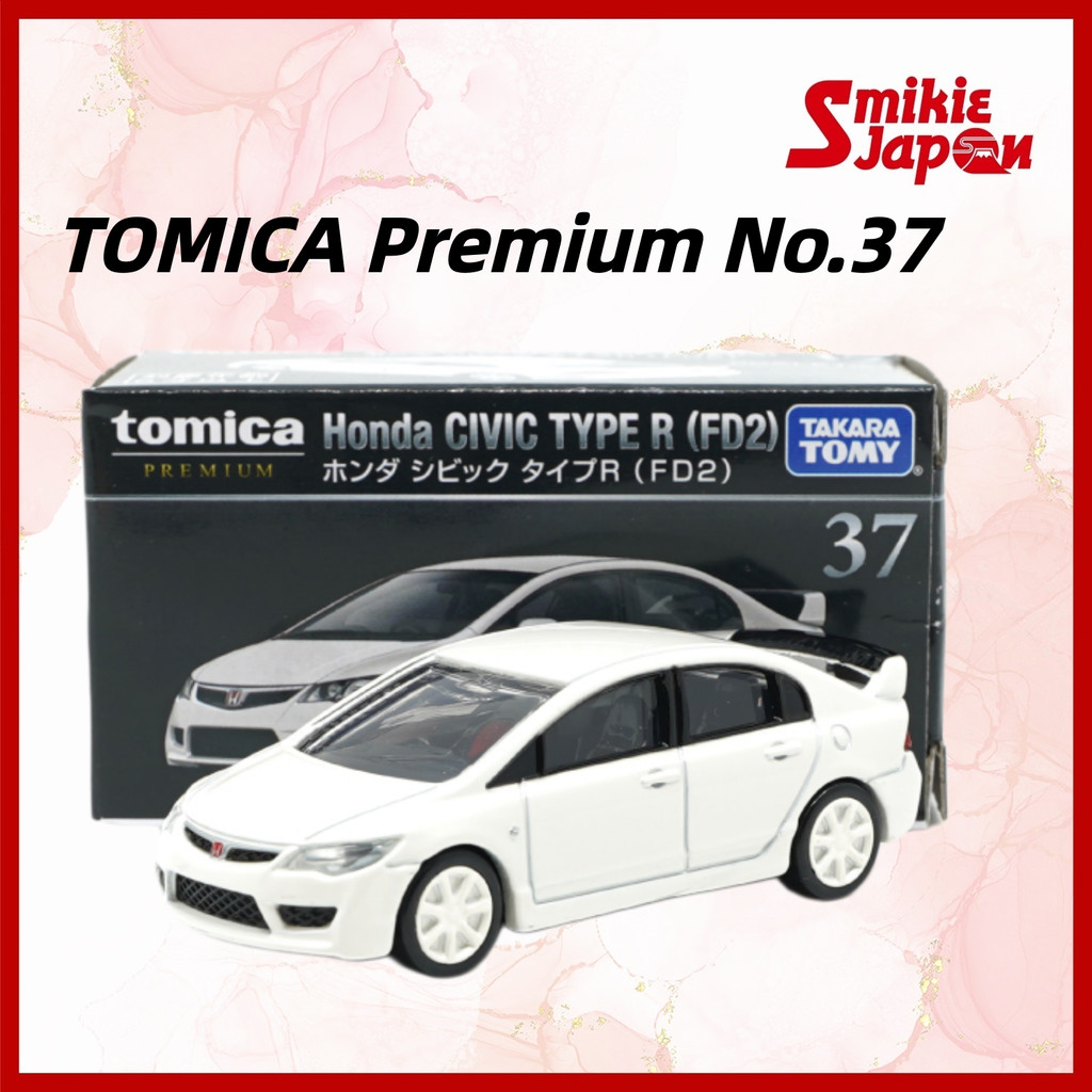 TOMICA Premium No.37 Honda Civic Type R FD2 Die-Cast Model Car JDM Collectible Toy – Japan Import