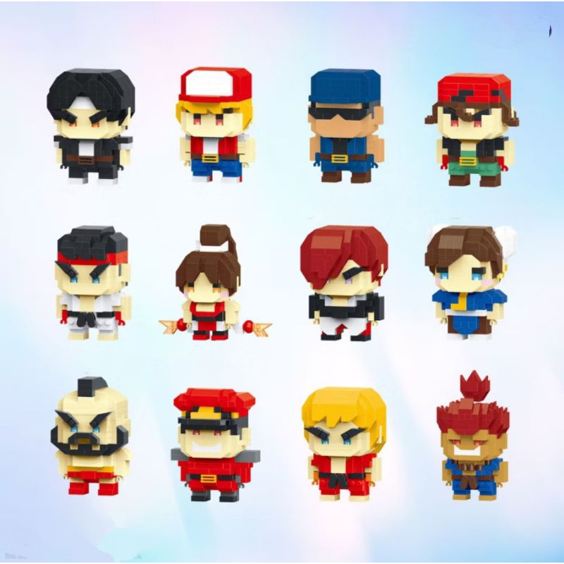 mini blocos de construção  estilo lego  strret kid - jogo  (street fighter)