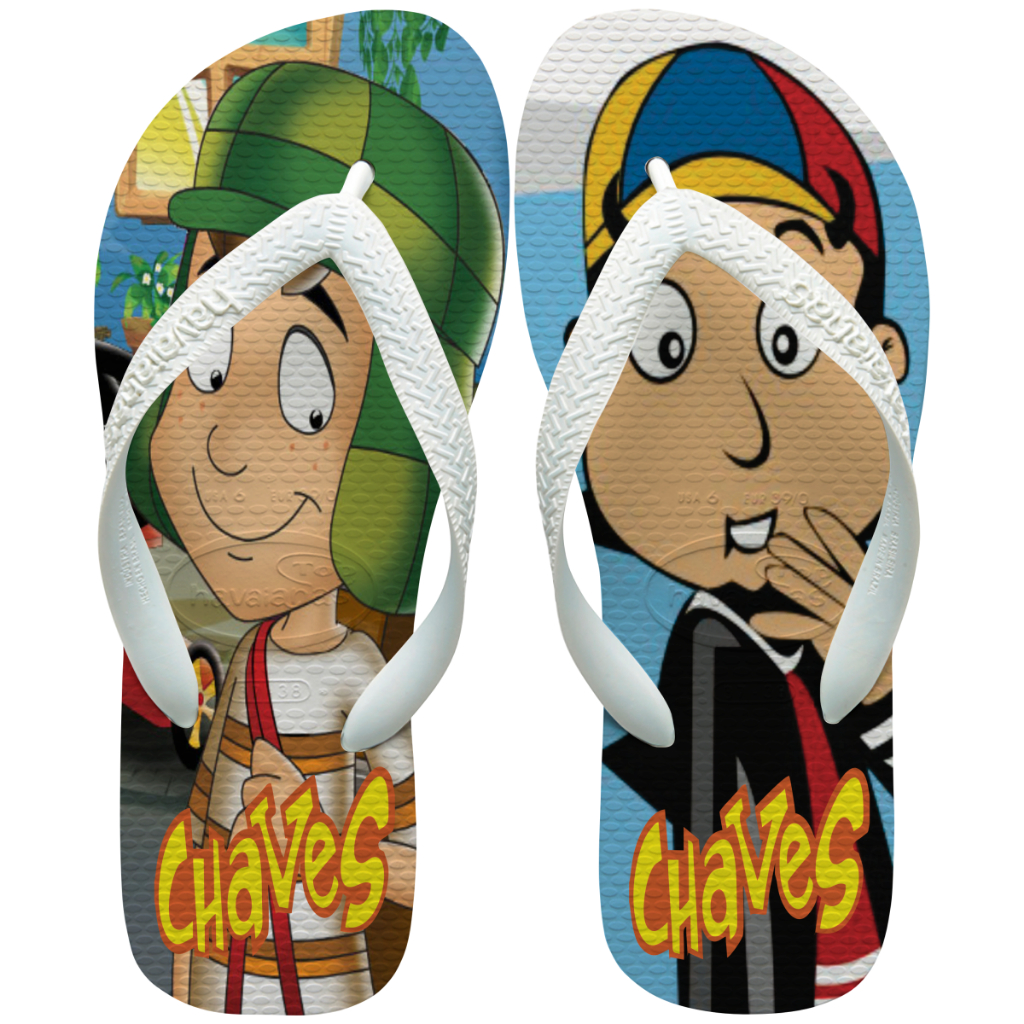 Chinelo Personalizado Chaves e Sua Turma Classico - Só Originais