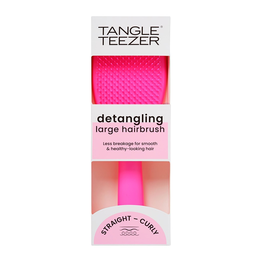 Tangle Teezer Wet Detangler Large Grande Cabelos Volumosos Runway Pink