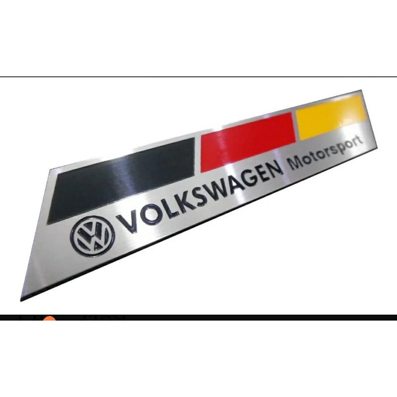 Emblema Badge De Inox Vw Volkswagen Motorsport Alemanha