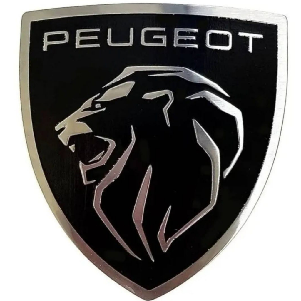 Emblema Volante Personalizado Peugeot 208 Inox Badge Metal Auto Colante