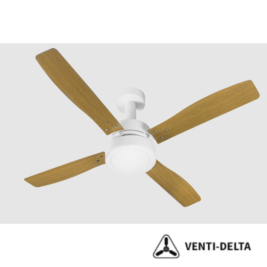 VENTILADOR  VINTAGE LED 4 PAS MADEIRA 127V  REF.25-4119 VENTI DELTA