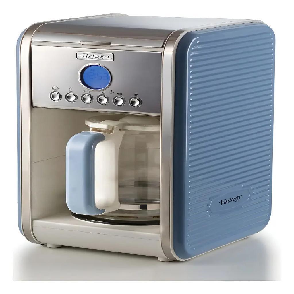 Cafeteira Ariete Vintage Azul Programável Com Filtro Azul