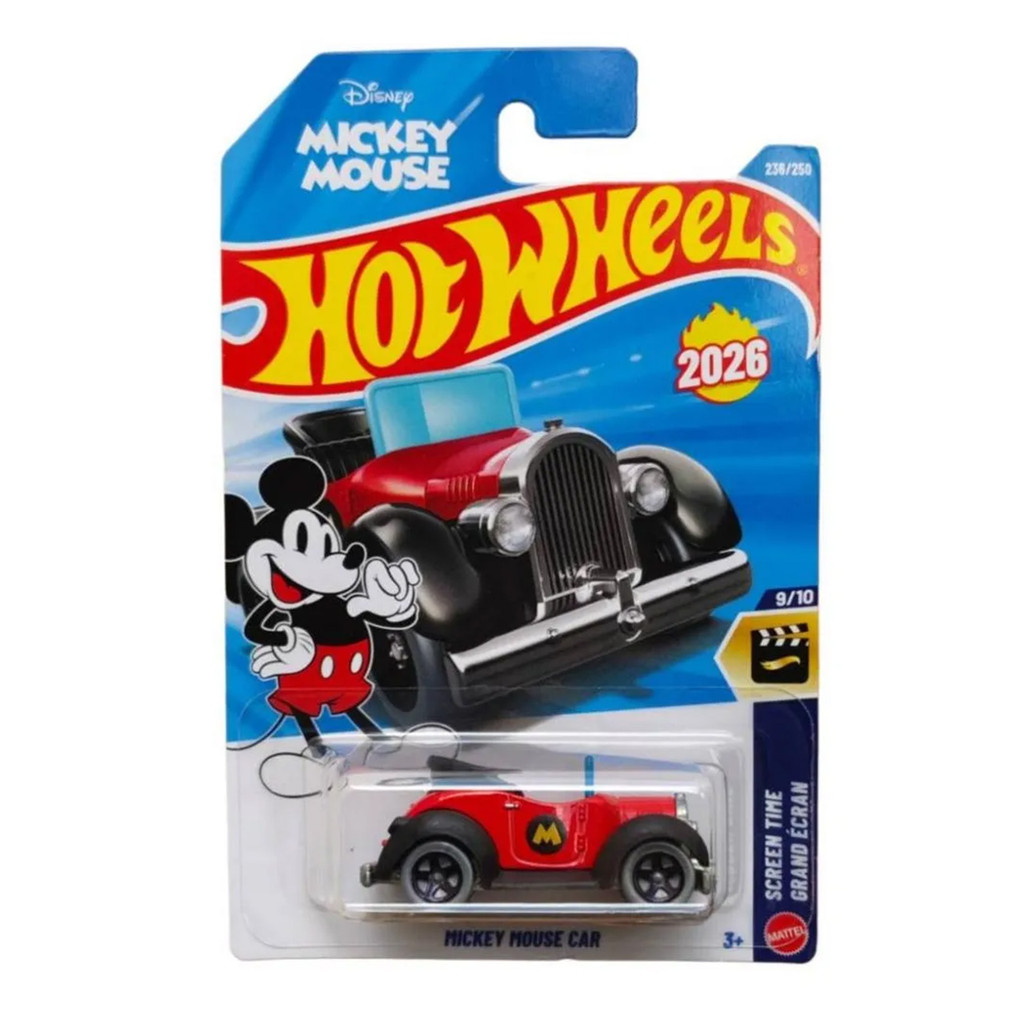 Hot Wheels Screen Time Grand Écran - Mickey Mouse Car Jjh74