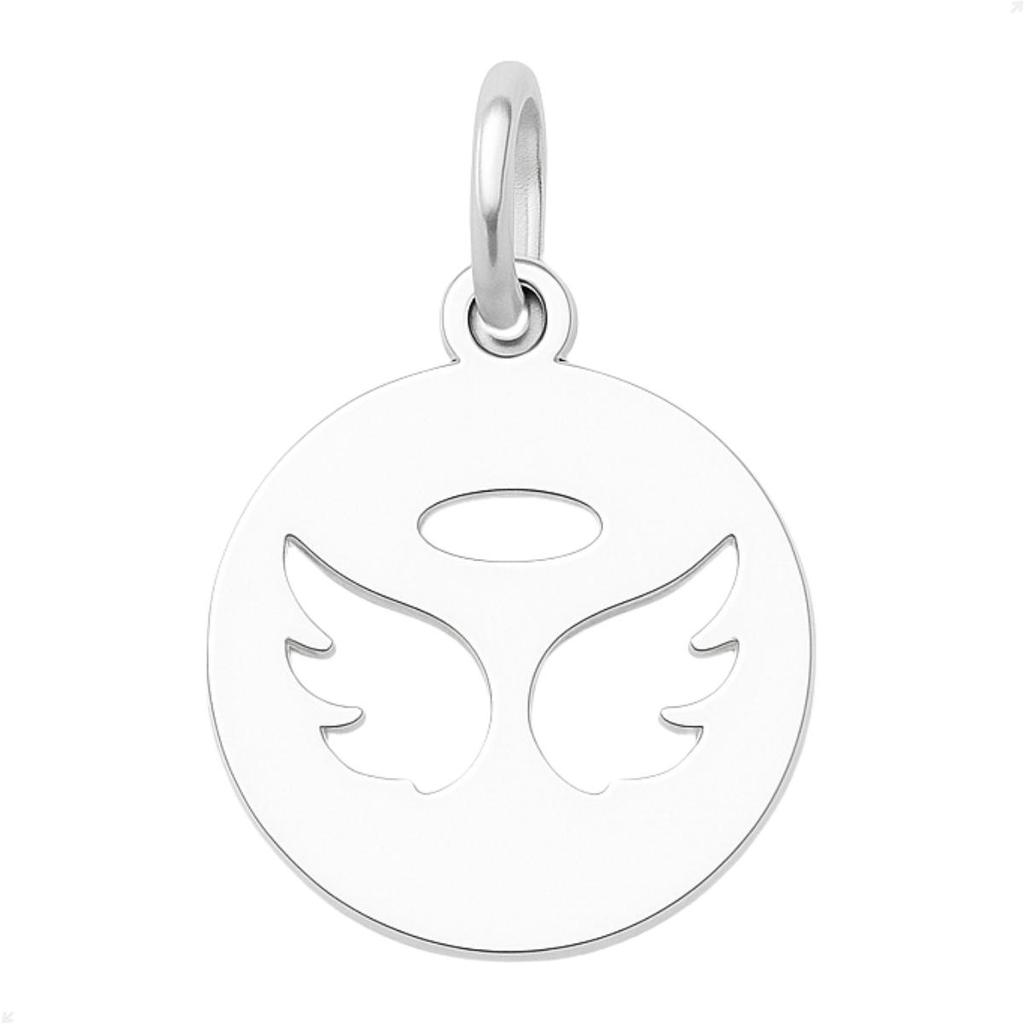 Pingente Prata 925 Medalha Anjo Design Premium