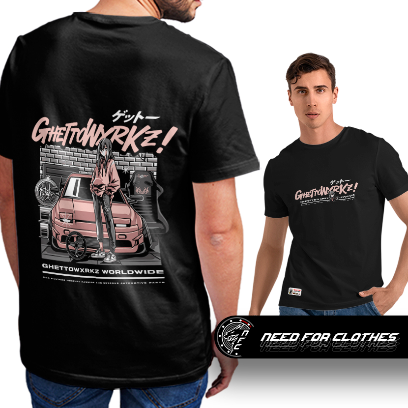 Camiseta Nissan 180SX S13 Drift JDM Anime Street Racing Japão Cultura Automotiva Turbo