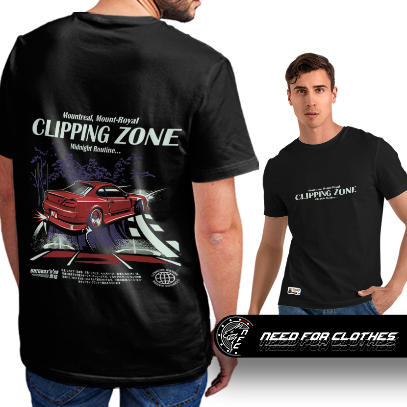 Camiseta Nissan Silvia S13 Drift JDM Street Racing Midnight Clipping Zone Turbo