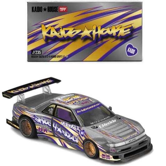 Mini GT - Nissan Silvia S13-r Kaido Drift V1 - Kaido House - Número 235