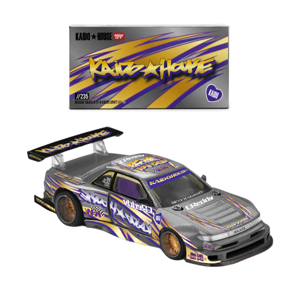 KAIDO HOUSE 235 - Nissan Silvia S13-R KAIDO DRIFT V1 MINIATURA DIECAST 1/64