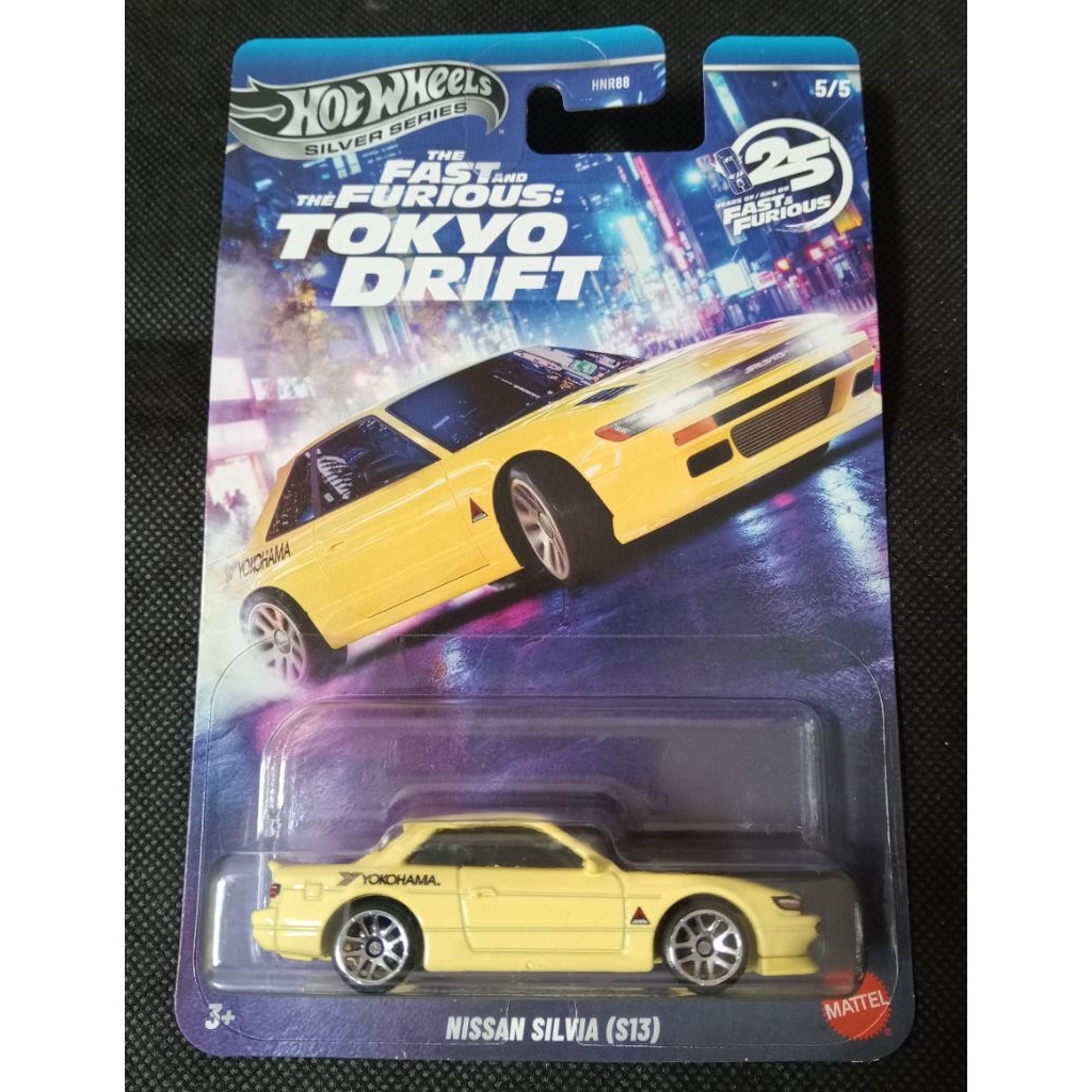 Rodas Quentes Rápido Furioso Tóquio DRIFT NISSAN SILVIA (S13) Série Prata