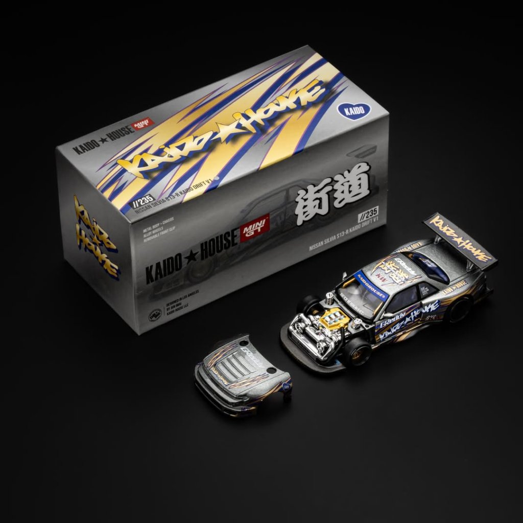 MINI GT 235 Nissan Silvia S13-R Kaido Drift V1 1/64 Diecast