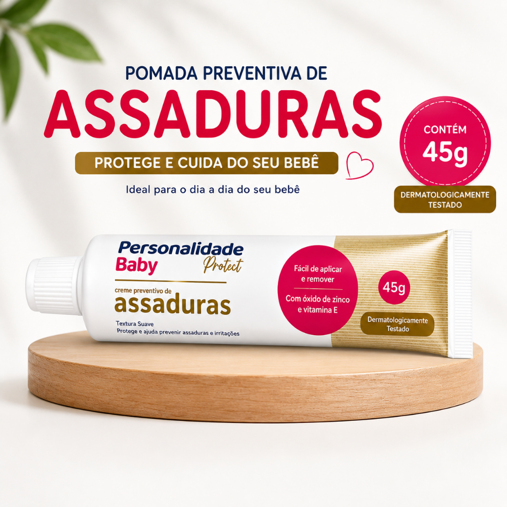Creme Pomada de Assadura Bebe 45gr Cada - Personalidade Baby