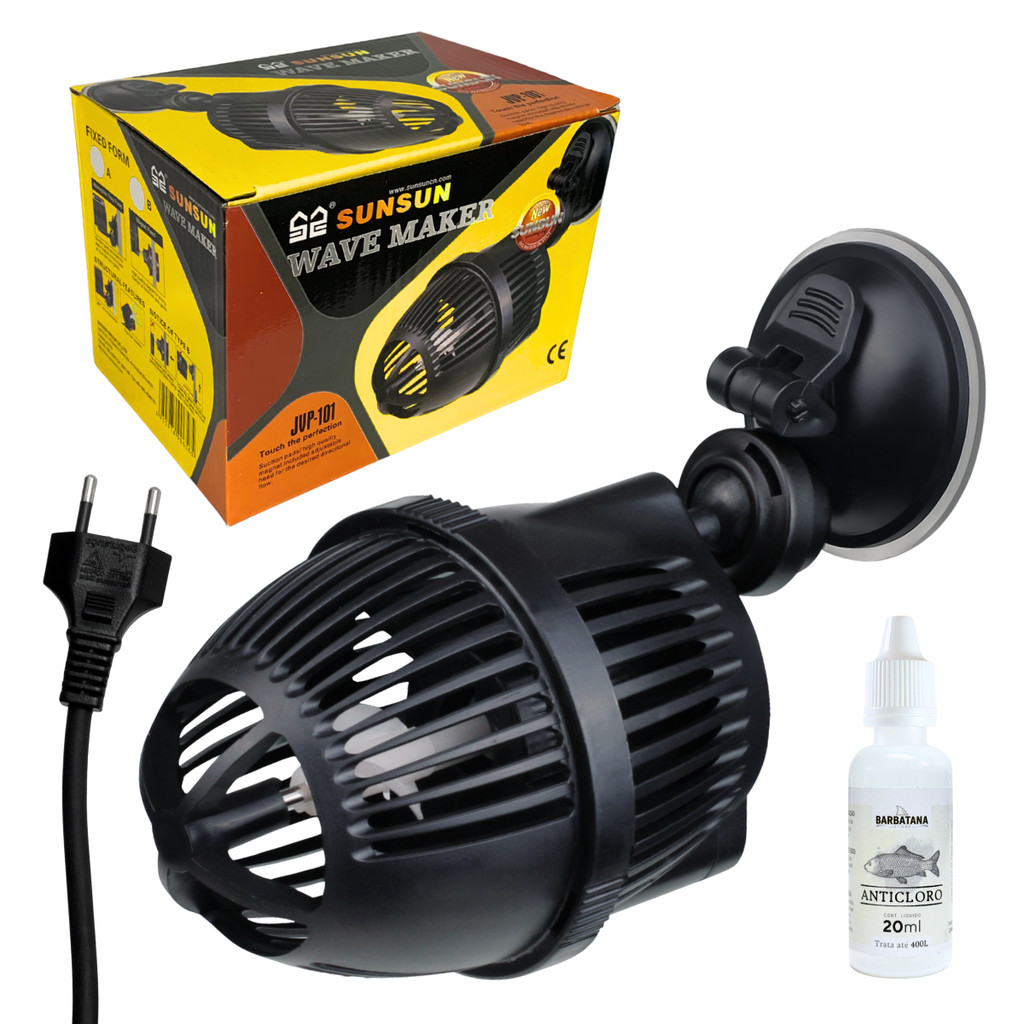 Bomba de Circulação Sunsun 3000 l/h JVP-101A 220V Simulador de corrente wavemaker + Brinde Anticloro