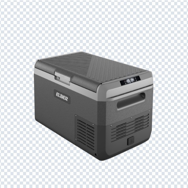 GELADEIRA PORTATIL ELBER 20LTS DARK BIVOLT C/APP 12/24/110/220 COM CESTO