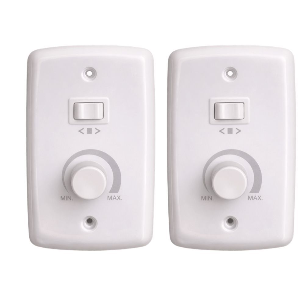 KIT CONTROLE VENTILADOR COMERCIAL 40V 4PÁS BIVOLT CAPACITOR E REGULAGEM