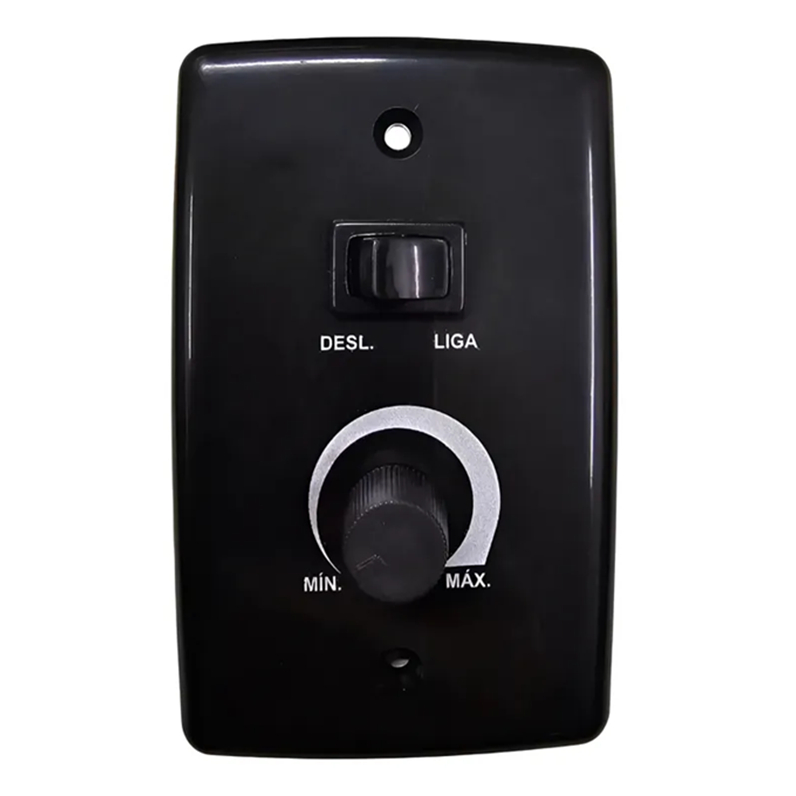 Chave Controle Ventilador Oscilante Dimmer Bivolt  Preto RIMA