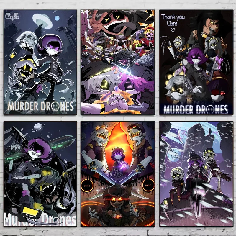 Anime horror M-Murder Engraçado drone Cartaz Sala De Estar retro Decoração De Alta Qualidade Impresso Presente