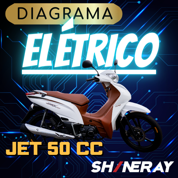 Diagrama Esquema Elétrico da Jet 50 cc Shineray Desenho