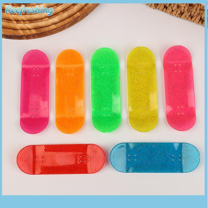 Reafrescando Mini Brilho No Escuro Dedo Skate Luminoso Fingerboard De Brinquedo Crianças Alívio Do Estresse Brinquedos P