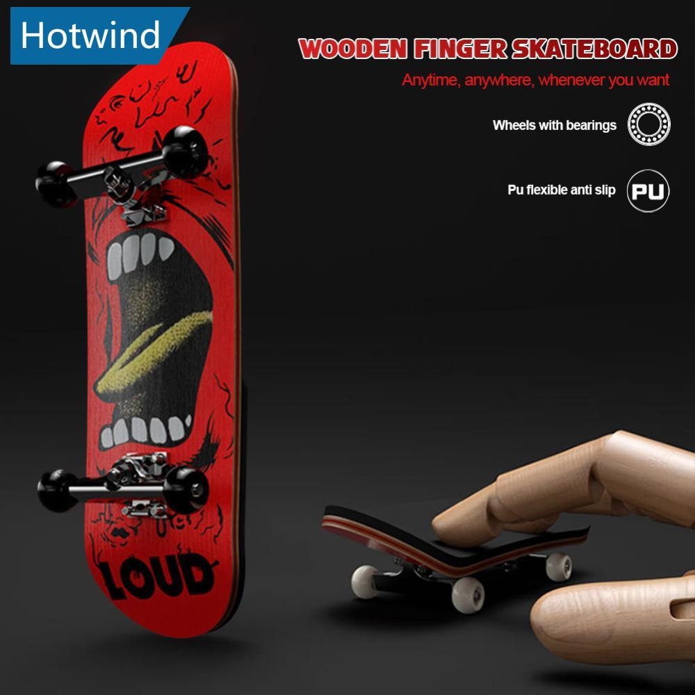 HW Conjunto De Fingerboard De Madeira Scooter Finger Skate Maple Mini Profissional Kid Toys F4O2
