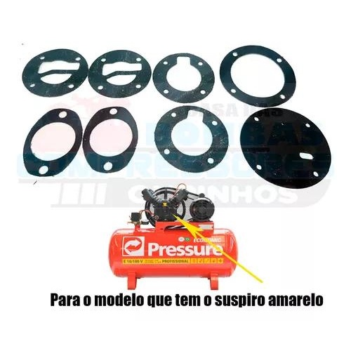 Kit De Juntas Compressor Pressure Wp 10 Pistao 2