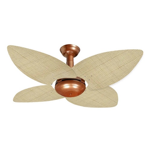 Ventilador De Teto Office Jet Aspen Cb/rattan Nt 220v+Controle