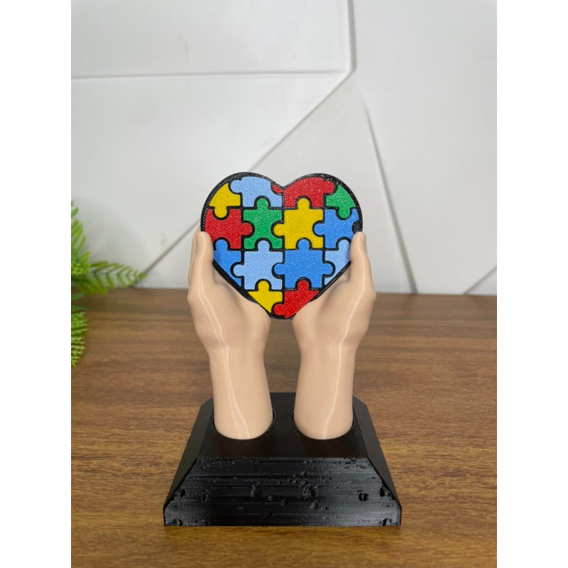 Decoração de mesa Símbolo autismo, autista, TEA