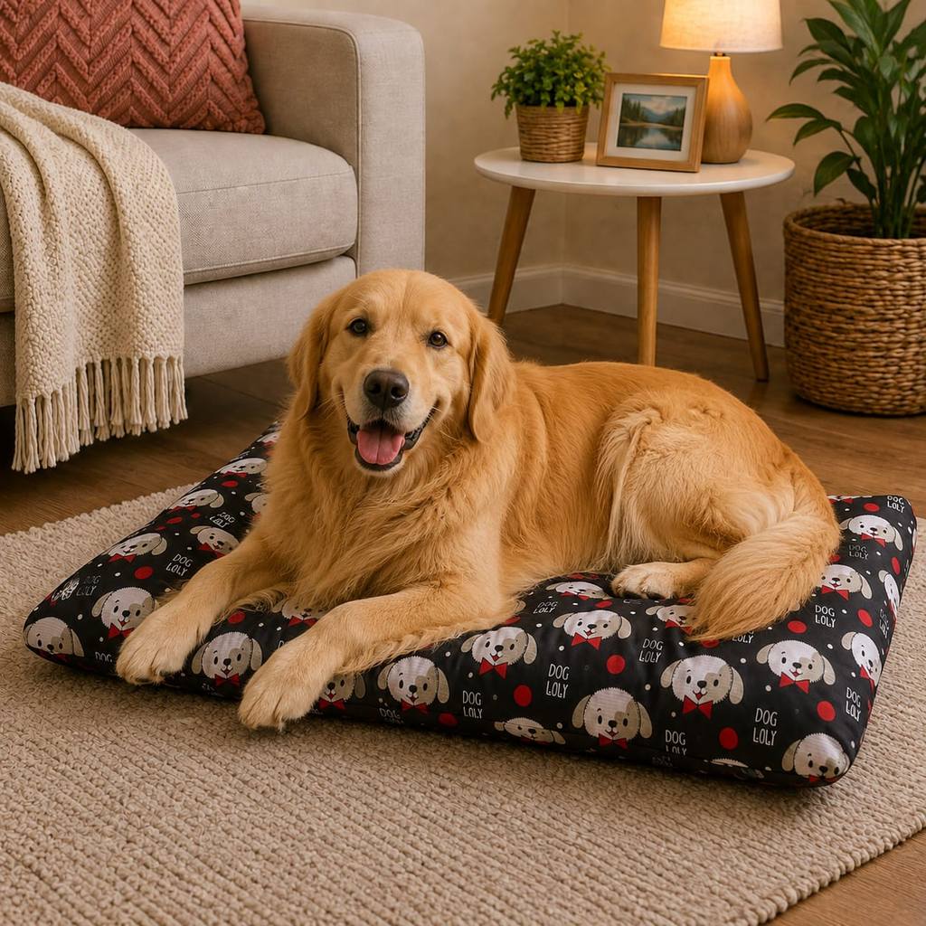 Colchonete Pet Extra Grande 100x65cm Impermeável com Zíper para Cachorros e Gatos
