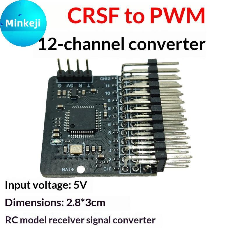 Milleji CRSF ELRS Placa Adaptadora PWM De 12 Canais 12 Saídas 5V BEC Para RC Multirotor FPV Receptor Peças De Conexão br