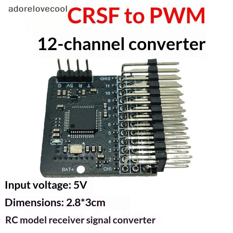 1 Peça Placa Adaptadora PWM CRSF ELRS 12 Canais 12 Saídas 5V BEC Leve Para FPV RC Hobbyista Peças De Atualização