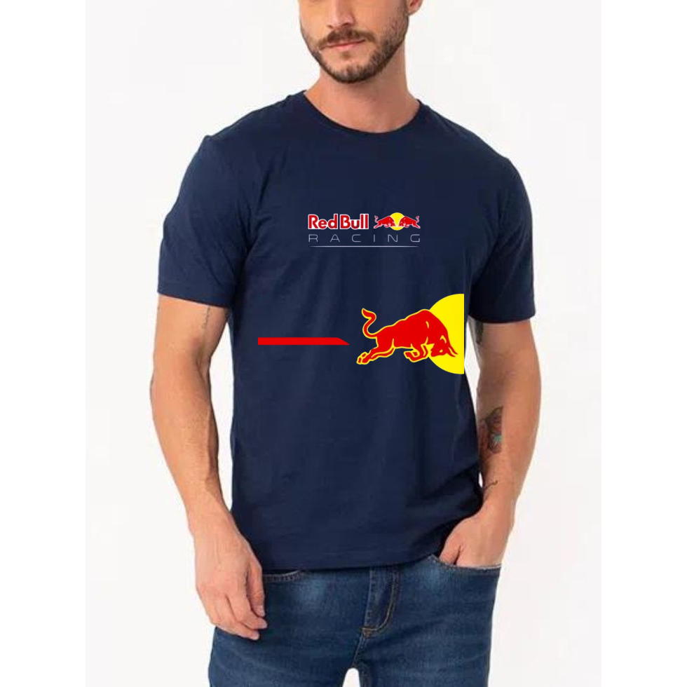 Camiseta 100% Algodão Confortável Red Bull F.ó.r.m.u.l.a 1  Personalizada Camisa Coleção F1