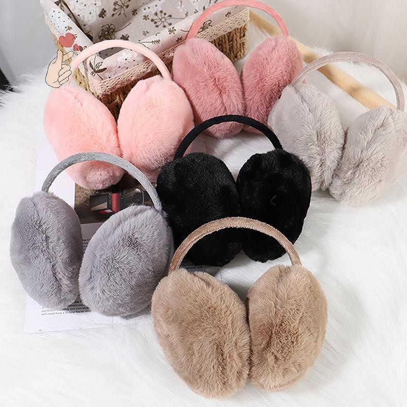 [PEBR] Protetor de Orelhas Portátil e Dobrável para o Inverno, Elegante, de Cor Sólida, para Uso Externo, Protetor OZDP