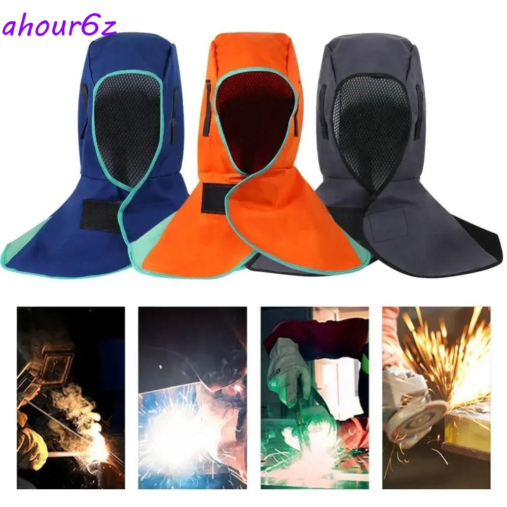 AHOURZ Capacete De Soldagem De Proteção Total , Respirável À Prova De Escaldadura Portátil Poeira Soldador De Capuz Fogo