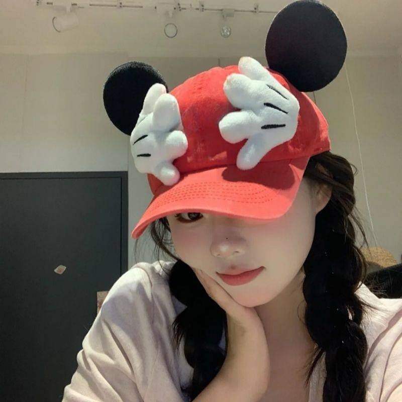 New Mickey Cartoon Children's Spoof Baseball Cap Creative Peak Ear Format Eg8n