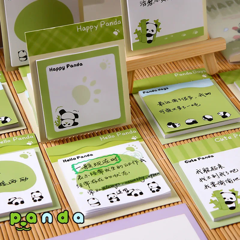 Panda Creative Notes Cartoon Notas Adesivas Reutilizáveis De Alta Estética Para Escritório De Estudantes