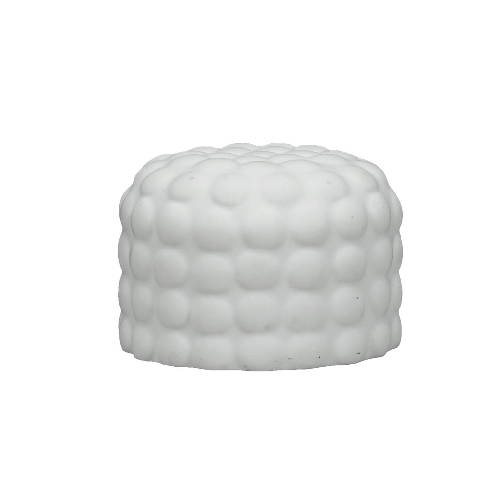 ZK36 Modern minimalist white round resin craft in the shape of a yurt, creative home decor for the living room